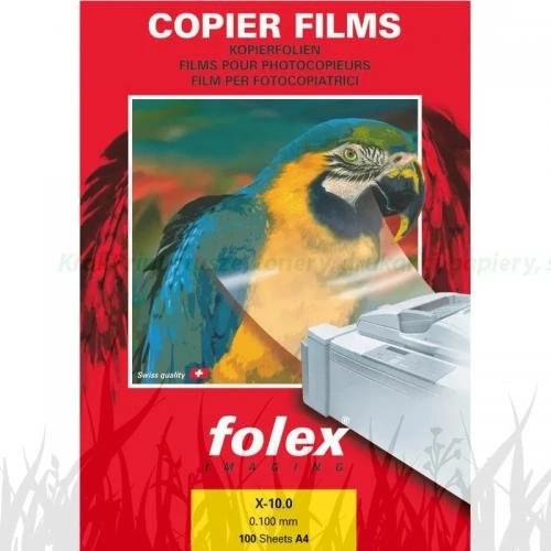 Folia FOLEX X-10.0 - transparentna, dwustronna, 100 mic., A4 / 100 arkuszy (10454)