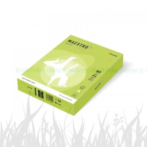 Papier Mondi MAESTRO Color Intensiv - LG46 - ziele? limonki (A4/80 g/m2) - 5 ryz (LG46)