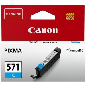 Tusz Canon CLI-571C do Pixma MG-5750/6850/7750 | 7ml (0386C001) Cyan
