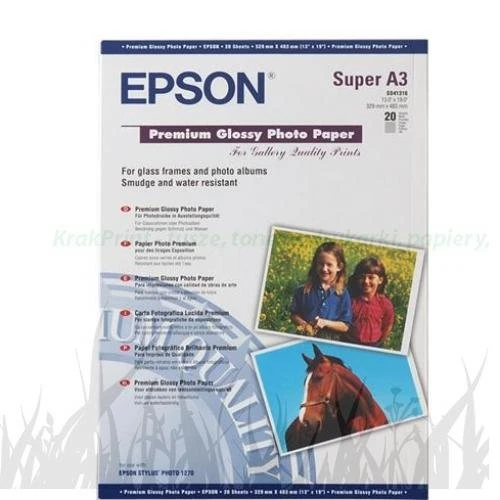 Epson Premium Semigloss Photo Paper, DIN A3, 251g/m2, 20 Arkuszy (C13S041334)