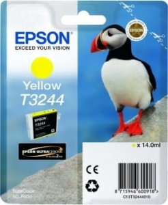 Tusz Epson Oryginał T3244 do SCP400 (C13T32444010) Yellow