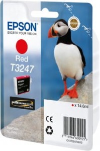 Tusz Epson Oryginał T3247 do SCP400 (C13T32474010) Red