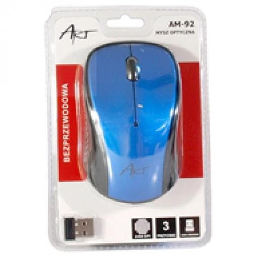 Art AM-92D mysz optyczna bezprzewodowa USB blue (AM-92D)