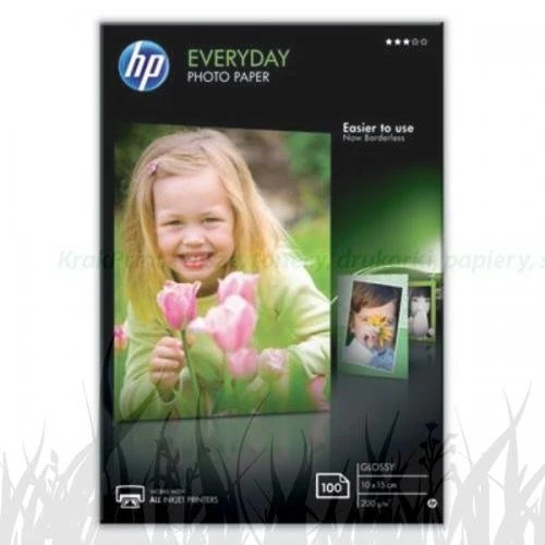 Hewlett-Packard Papier HP Paper/Everyday Glossy Photo 100 10x15 (CR757A)