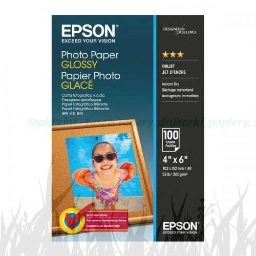 Papier EPSON Photo Paper Glossy 200 g/m2 - 10x15 cm | 100ark. (C13S042548)