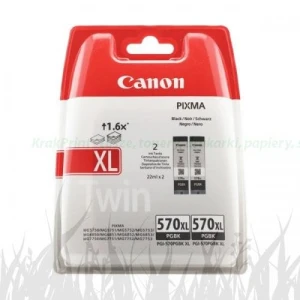 Tusz Canon PGI-570PGBKXL do Pixma MG-5750/6850/7750 | 2x22ml (0318C001) Black DWUPAK