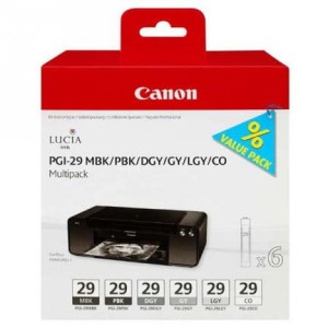 Canon PGI29 MBK/PBK/DGY/GY/LGY/CO Multi Pack (4868B018)