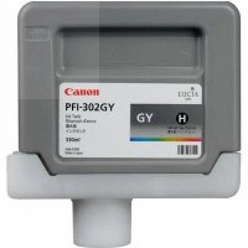 Tusz Canon Oryginał PFI-302GY do IPF8100/9100 | 330ml (2217B001) Grey