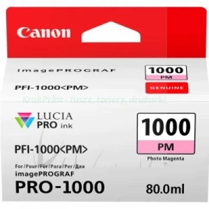 Tusz Canon Oryginał PFI-1000PM (0551C001) PhotoMagenta