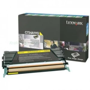 Lexmark Oryginał 0C734A1YG - Toner Yellow