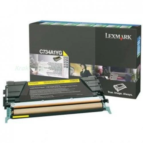 Lexmark Oryginał 0C734A1YG - Toner Yellow