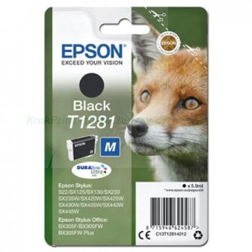 Tusz Epson Oryginał T1281 (C13T12814010 / C13T12814012) Black