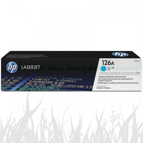 Toner HP 126A do Color LaserJet Pro CP1025, M175/275 | 1 000 str. (CE311A/CE311AC) Cyan