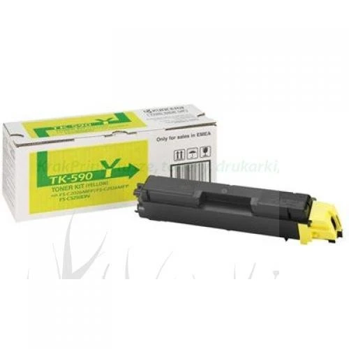 Toner Kyocera TK-590Y do FS-C2026/C2126 | 5 000 str. | TK-590Y Yellow