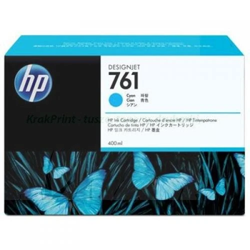 Tusz HP Nr.761 do Designjet T7100 | 400ml (CM994A) (03.2023) Cyan