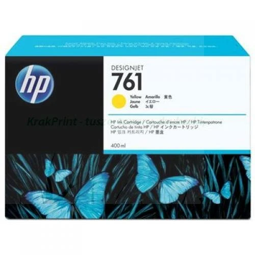 Tusz HP Nr.761 do Designjet T7100 | 400ml (CM992A) Yellow