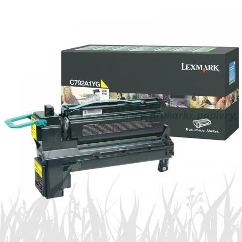 Oryginalny Toner Lexmark C792, X792 (C792A1YG)	 Yellow