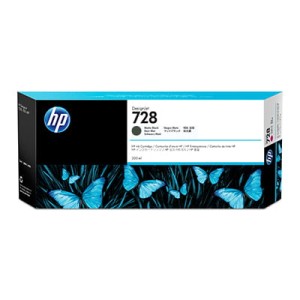 Tusz HP Nr.728 do DesignJet T730/T830 | 300ml (F9J68A) MatteBlack