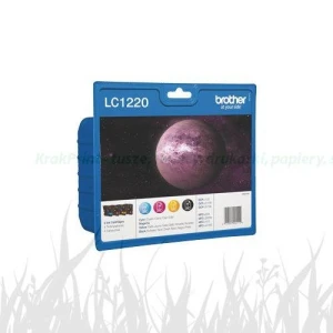 Zestaw tuszy Brother do DCP-J525/925/725 | 4 x 300 str. (LC-1220VALBP) Color