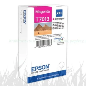 Tusz Epson T7013 do WP-4015DN/4095DN/4515DN/4525DNF XXL | 34,2ml (C13T70134010) Magenta
