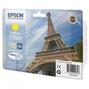Tusz Epson T7024 do WP-4015DN/4095DN/4515DN/4525DNF | 21,3ml (C13T70244010) Yellow