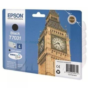 Tusz Epson T7031 do WP-4015/4025/4095/4515/4525/4535 | 1 200 str. (C13T70314010) Black