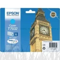Tusz Epson T7032 do WP-4015/4025/4095/4515/4525/4535 | 800 str. (C13T70324010) Cyan