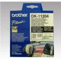 Oryginalne etykiety Brother DK-11204 17mm x 54mm białe/czarny nadruk 400szt.