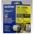 Etykieta foliowa Brother do P-touch QL-500/550/560/650/1050/1060N | 62mm x 15.24m (DK-22606) Yellow
