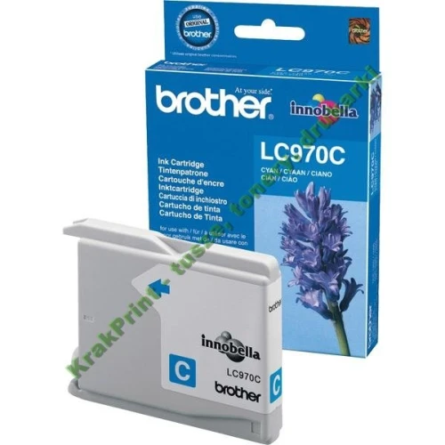 Tusz Brother do DCP135/150/MFC235/C260 | 300 str. (LC-970C) Cyan