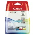 Tusz Canon CLI521 do iP-3600/4600, MP-540/620/630/980 | 3 x 9 ml (2934B007/2934B010) (CMY) Color