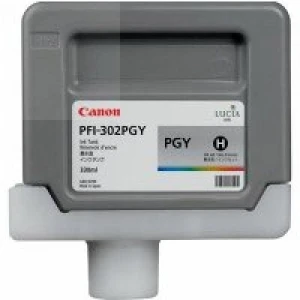 Tusz Canon Oryginał PFI-302PGY do IPF8100/9100 | 330ml (2218B001AA) PhotoGrey