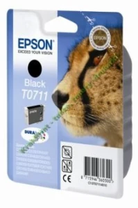 Tusz Epson T0711 do D-78/92/120, DX4000/4050/5000/5050 | 7,4ml [Gepard] (C13T07114010 / C13T07114012) Black