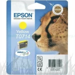 Tusz Epson T0714 do D-78/92/120,DX4000/4050/5000/5050 | 5,5ml (C13T07144010 C13T07144012 / C13T07144022) Yellow