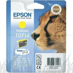 Tusz Epson T0714 do D-78/92/120,DX4000/4050/5000/5050 | 5,5ml (C13T07144010 C13T07144012 / C13T07144022) Yellow