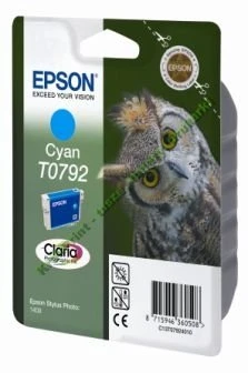 Tusz Epson Nr.T0792 do Stylus Photo 1400 | 11,1ml (C13T07924010) Cyan