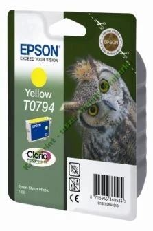 Tusz Epson Nr.T0794 do Stylus Photo 1400 | 11,1ml (C13T07944010) Yellow