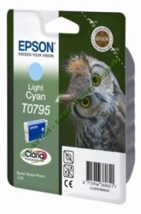 Tusz Epson Nr.T0795 do Stylus Photo 1400 | 11,1ml (C13T07954010) LightCyan