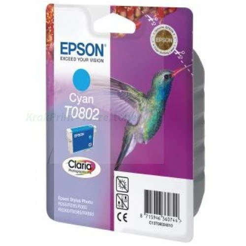 Tusz Epson Oryginał T0802 (C13T08024010 C13T08024011) Cyan