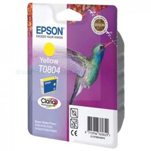Tusz Epson Oryginał T0804 (C13T08044010 C13T08044011) Yellow
