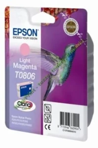 Tusz Epson Oryginał T0806 (C13T08064010 C13T08064011) LightMagenta