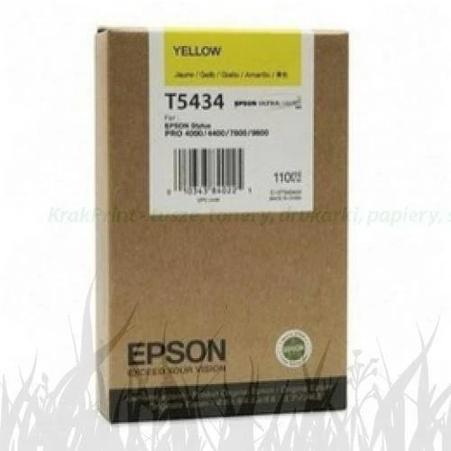 Tusz Epson Stylus Pro 7600, 9600 | 110ml (C13T543400) Yellow