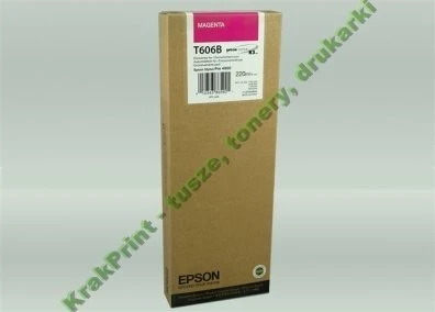 Tusz Epson Nr.T606B do StylusPro 4800 | 220ml (C13T606B00) Magenta