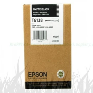 Tusz Epson Nr.T6138 do Stylus Pro 4400, 4800 | 110ml (C13T613800) MatteBlack