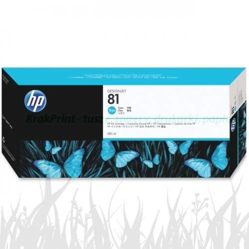 Hewlett-Packard Oryginał C4931A - Tusz (Nr.81 (Dye)) Cyan