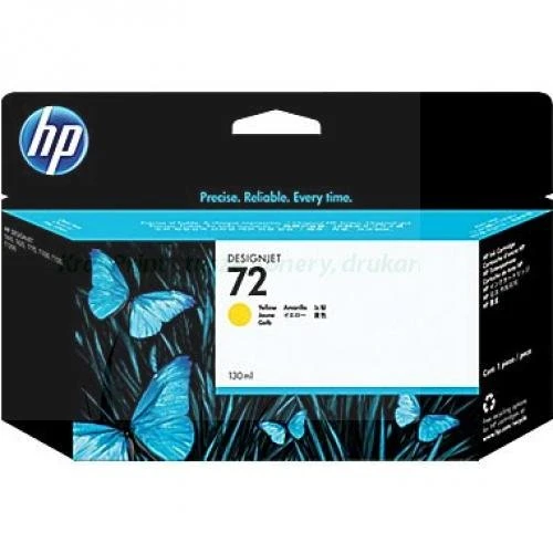 Tusz do HP Nr.72 do Designjet T610/1100/1200/1300 | 130ml (C9373A) Yellow