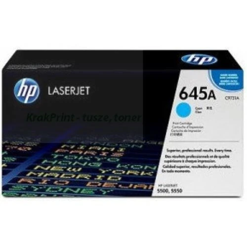 Toner HP 645A do LaserJet 5500/5550 (C9731A) | 12 000 str. Cyan