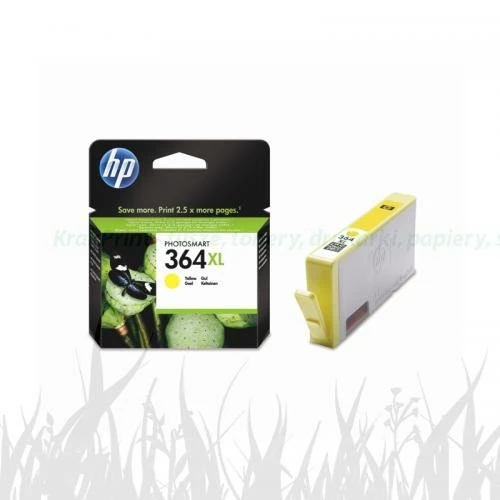 Tusz HP 364XL Vivera do 7510/B8550/C5380/C6380/D5460 | 750 str. (CB325EE) Yellow