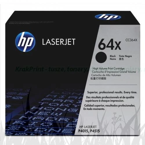 Toner HP 64X do LaserJet P4015/4515 (CC364X) | 24 000 str. Black