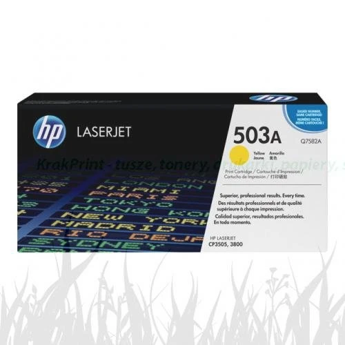 Toner HP 503A do Color LaserJet 3800 (Q7582A) | 6 000 str. Yellow